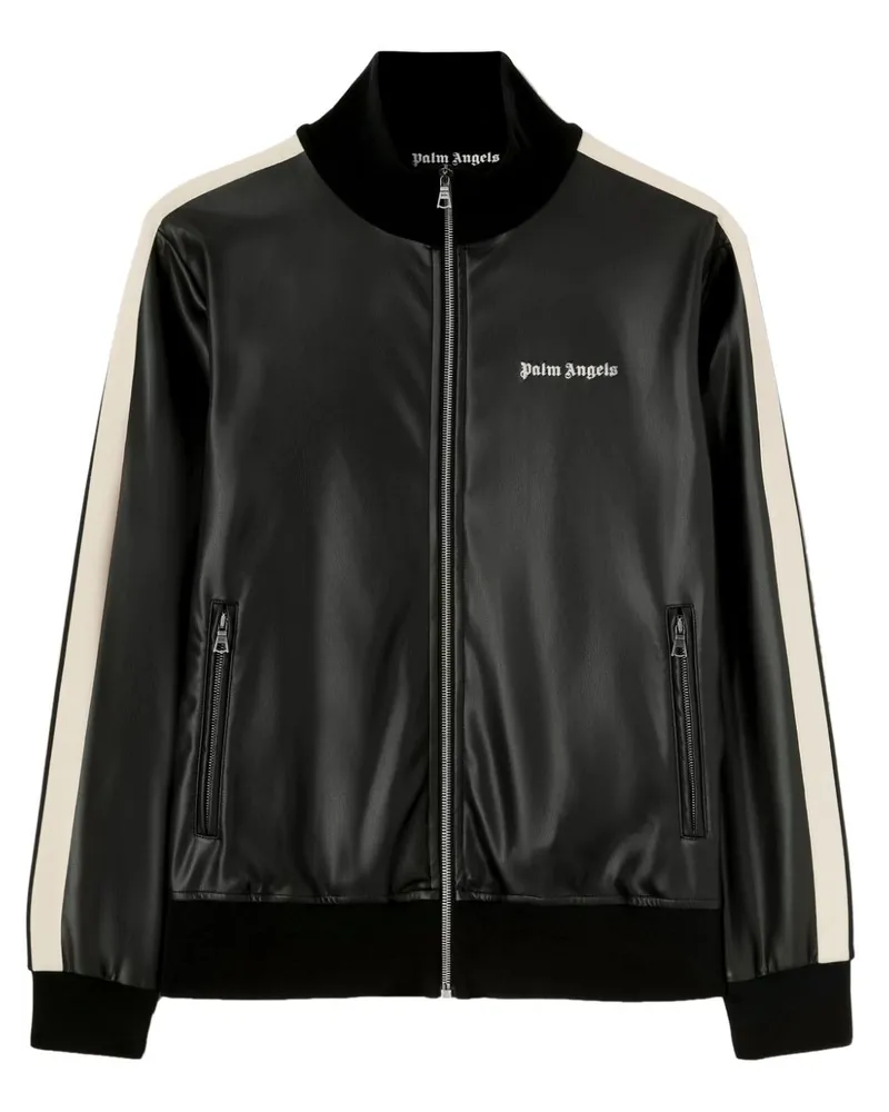Palm Angels Jacke mit Logo-Stickerei - Schwarz Schwarz