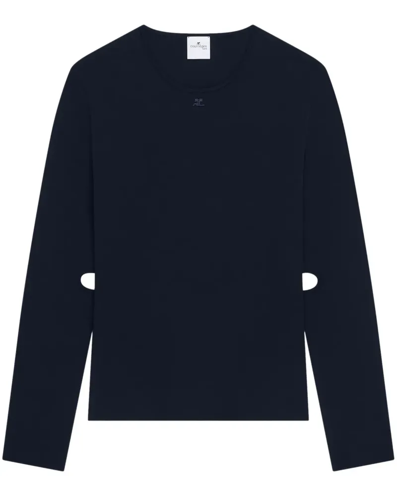 Courrèges Pullover mit Cut-Outs - Blau Blau