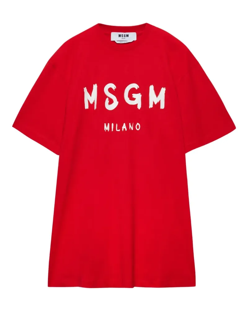 MSGM Minikleid mit kurzen Ärmeln - Rot Rot