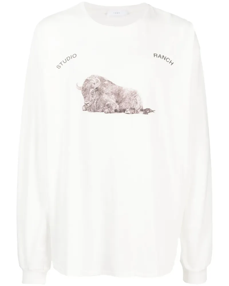 1989 STUDIO Sweatshirt mit grafischem Print - Weiß Weiß