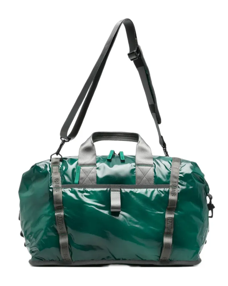 RAINS Sibu ripstop-texture logo-strap weekend bag - Grün Grün