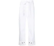 P.A.R.O H. paperbag-waist trousers - Weiß