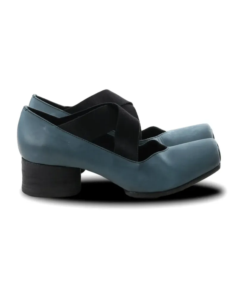 Uma Wang cross-strap pumps - Blau Blau