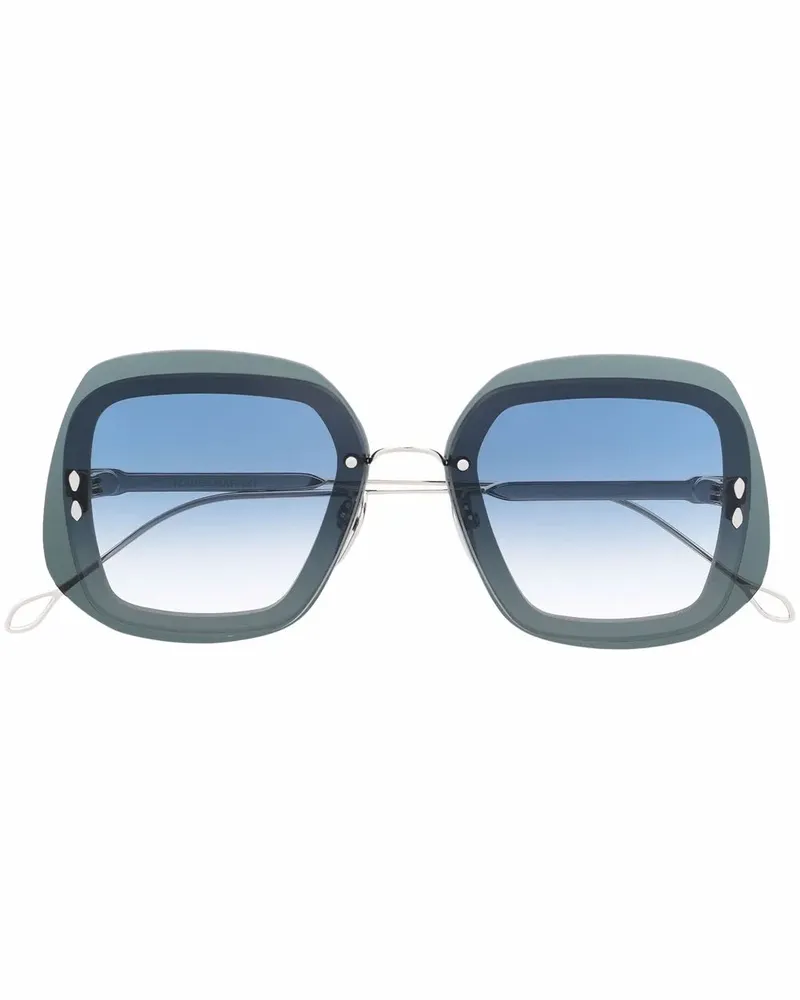 Isabel Marant Sonnenbrille mit Oversized-Gestell - Silber Silber