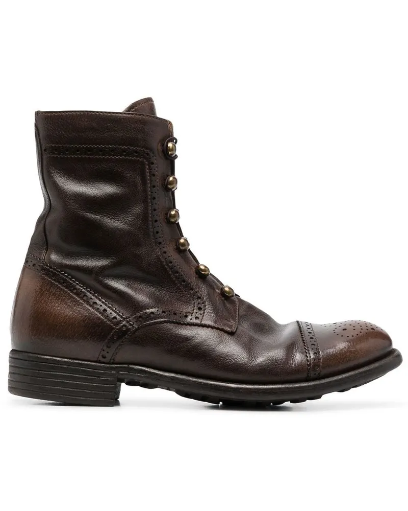 Officine Creative Italia Stiefeletten mit Schnürung - Braun Braun