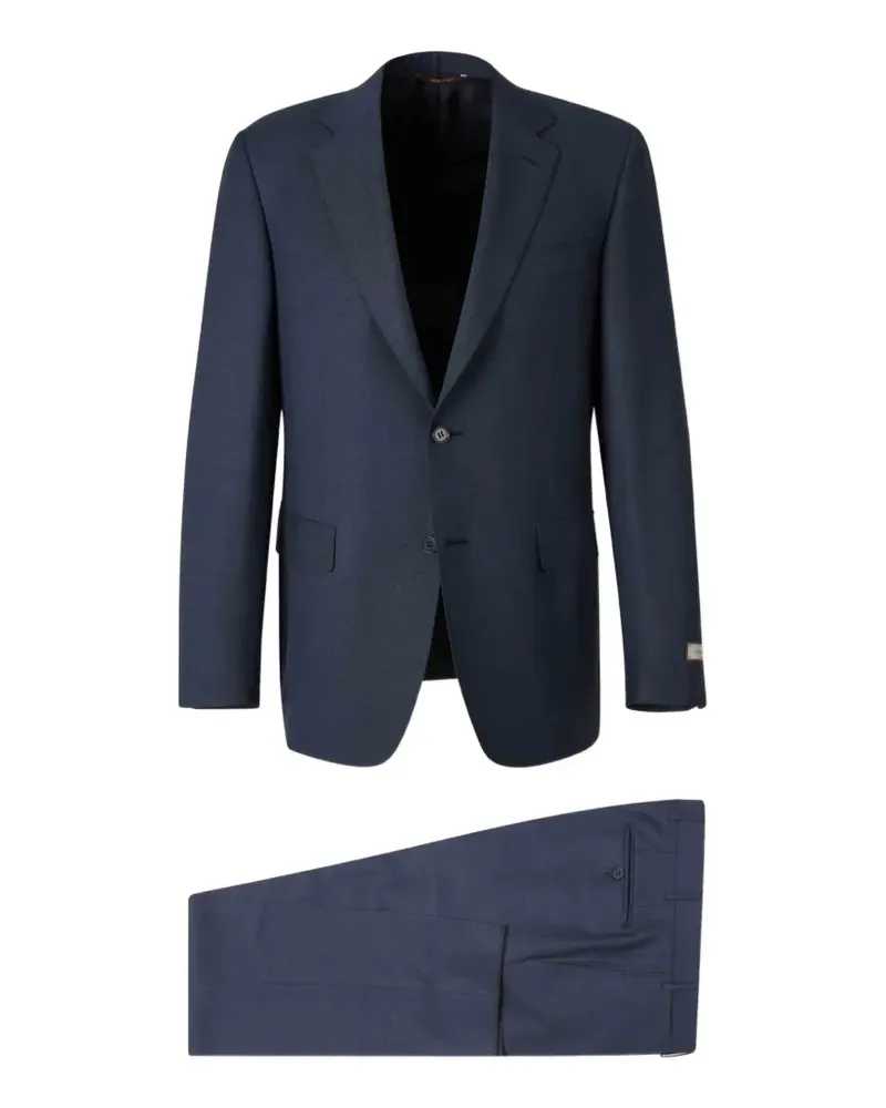Canali button double-breasted suit - Blau Blau