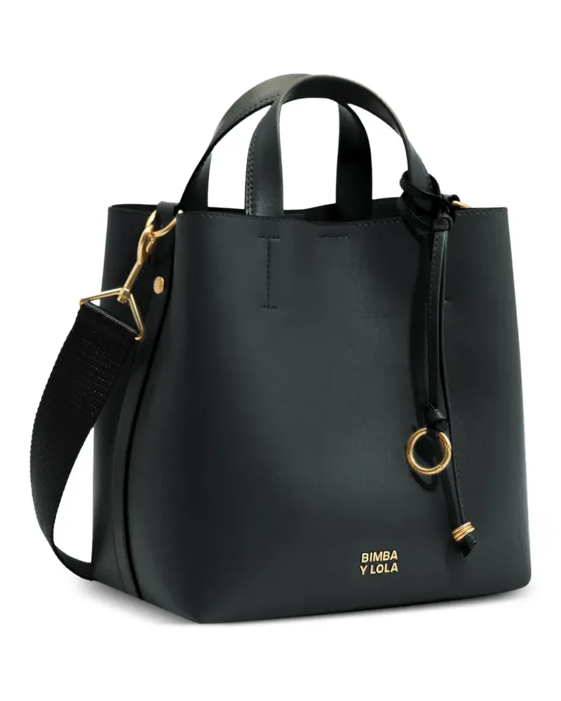 BIMBA Y LOLA Große Chihuahua Tasche aus Leder - Schwarz Schwarz