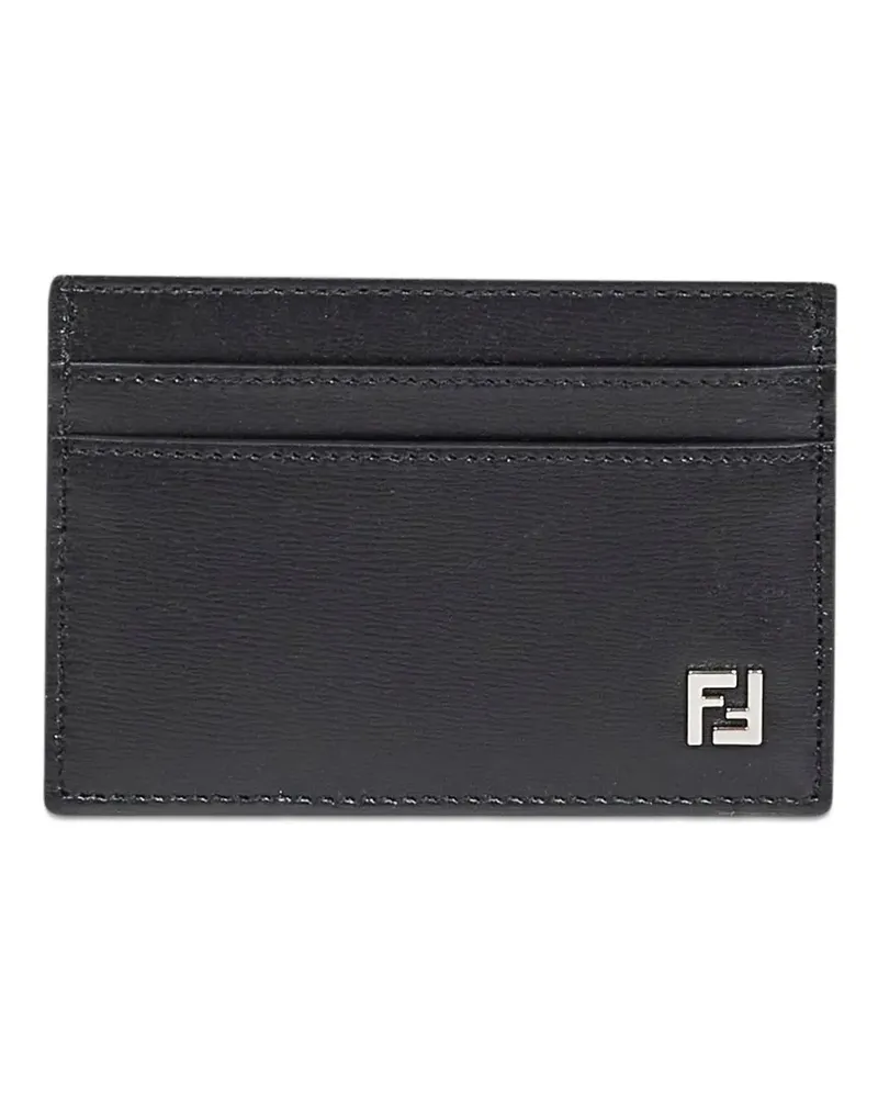 Fendi Quadratisches Portemonnaie - Schwarz Schwarz