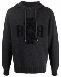 Barrie Hoodie mit Jacquard-Logo Grau