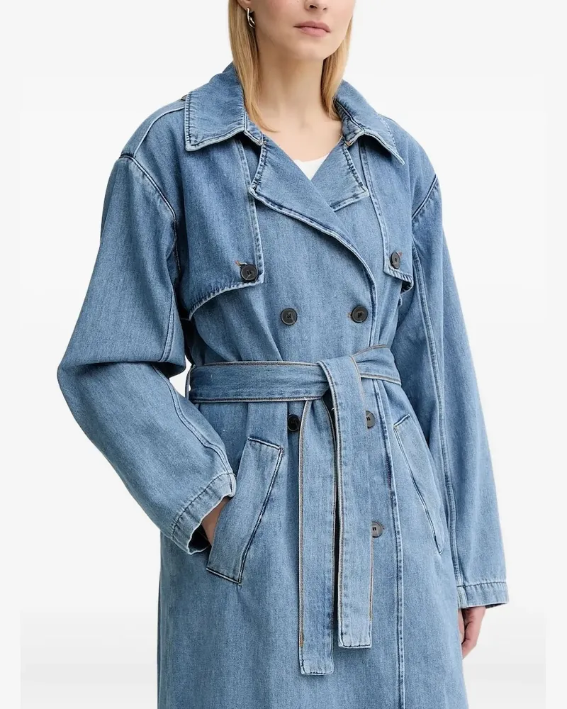 ba&sh Tresca Denim-Trenchcoat - Blau Blau