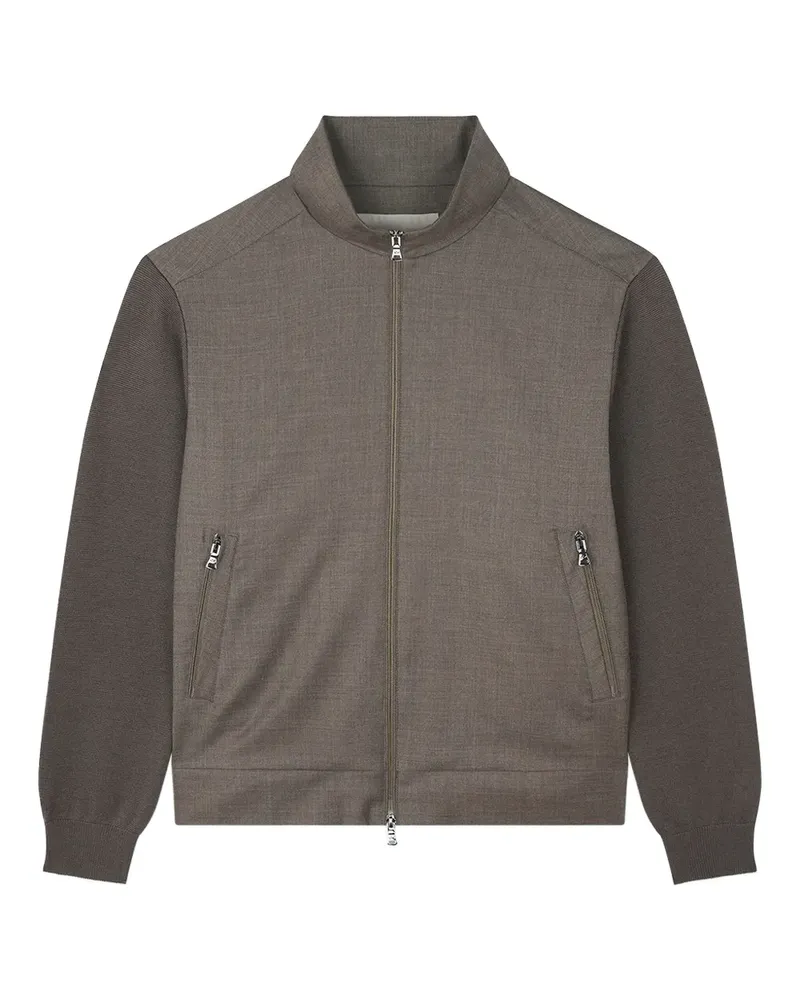 Paul & Shark panelled zip-up cardigan - Braun Braun