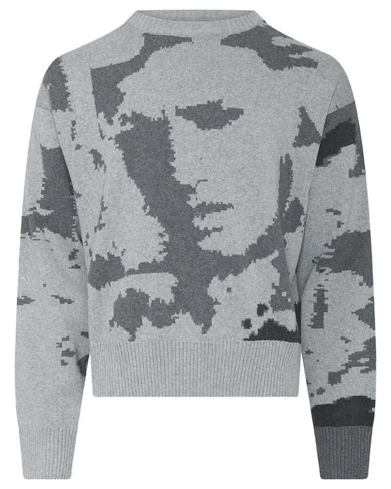 Heliot Emil Sweatshirt aus Artwork-Jacquard - Grau Grau