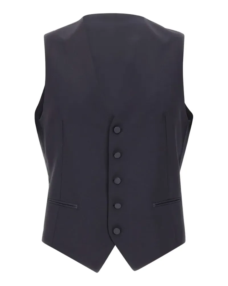 Tagliatore V-neck waistcoat - Schwarz Schwarz
