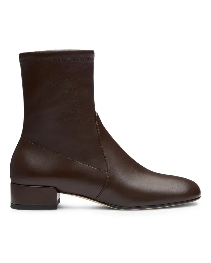 Stuart Weitzman Bacari Stiefeletten aus Stretch-Nappaleder - Braun Braun
