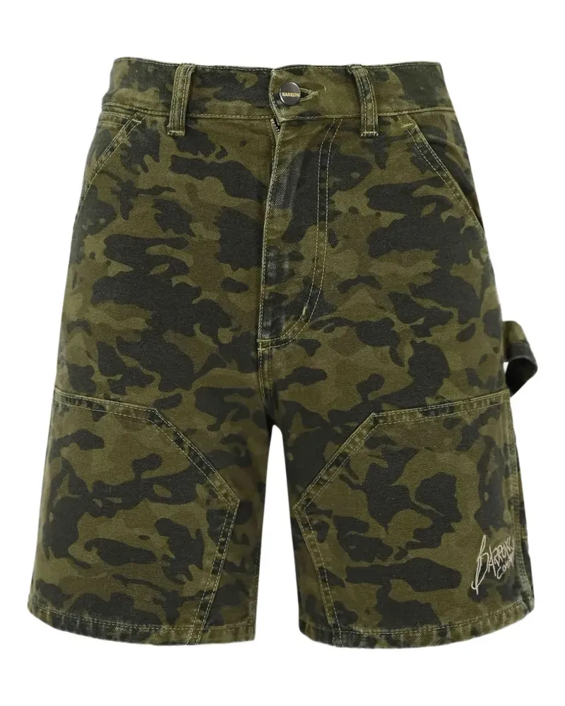 BARROW Utility-Shorts mit Camouflagemuster - Grün Grün