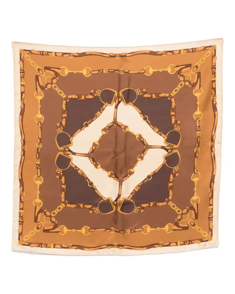 Gucci Schal mit Print - Braun Braun