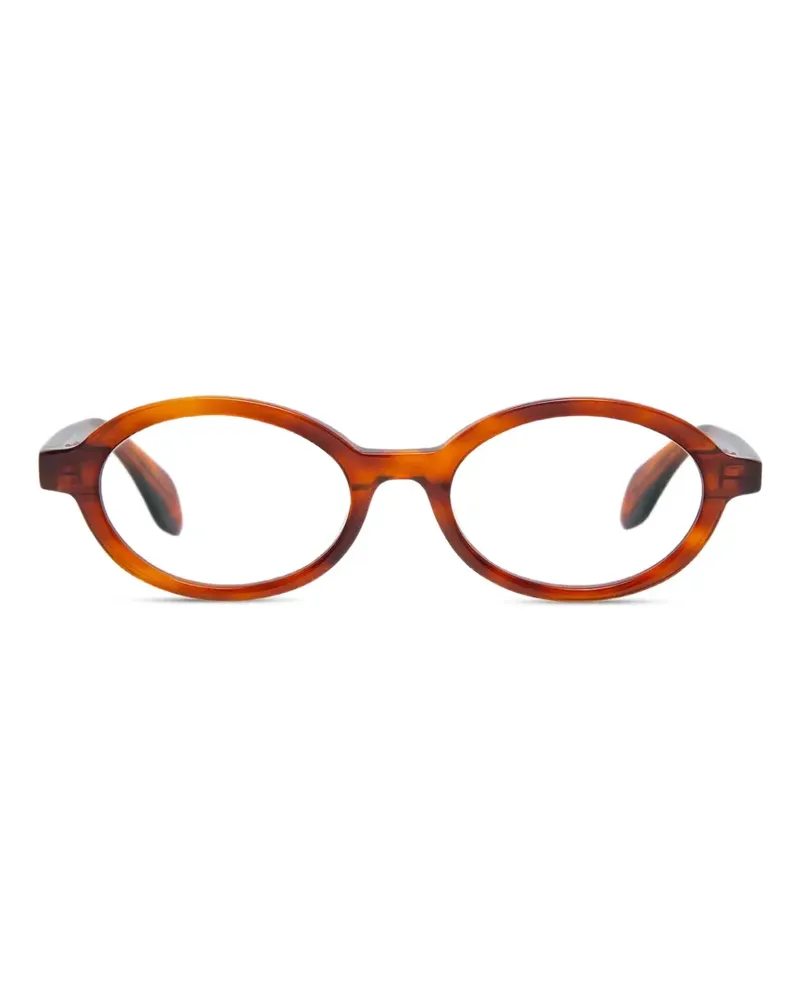 GIGI STUDIOS Cassia oval-frame glasses - Braun Braun