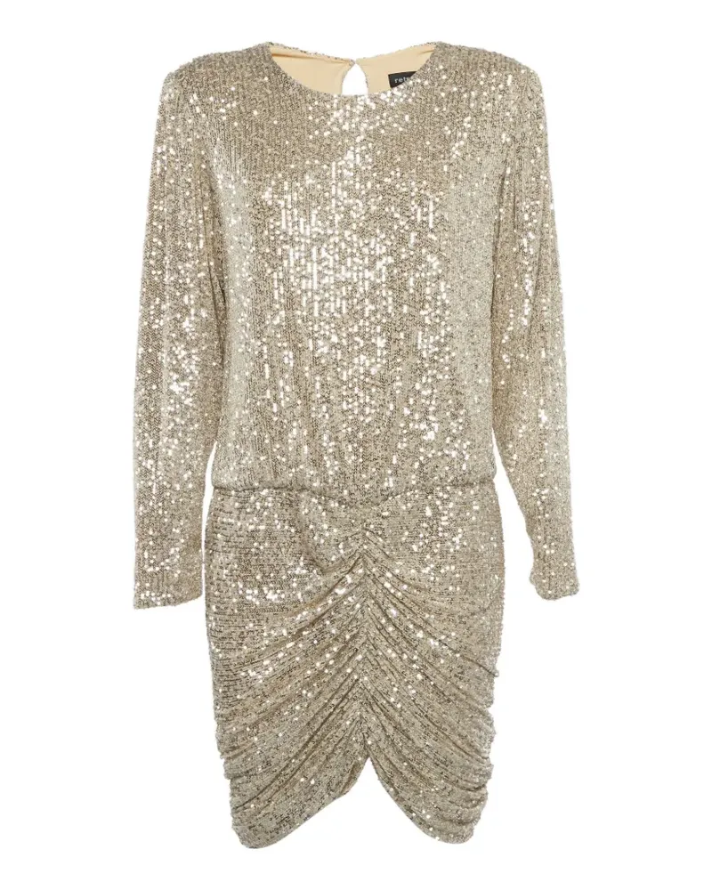 Retrofête Flynn ruched mini dress - Gold Gold