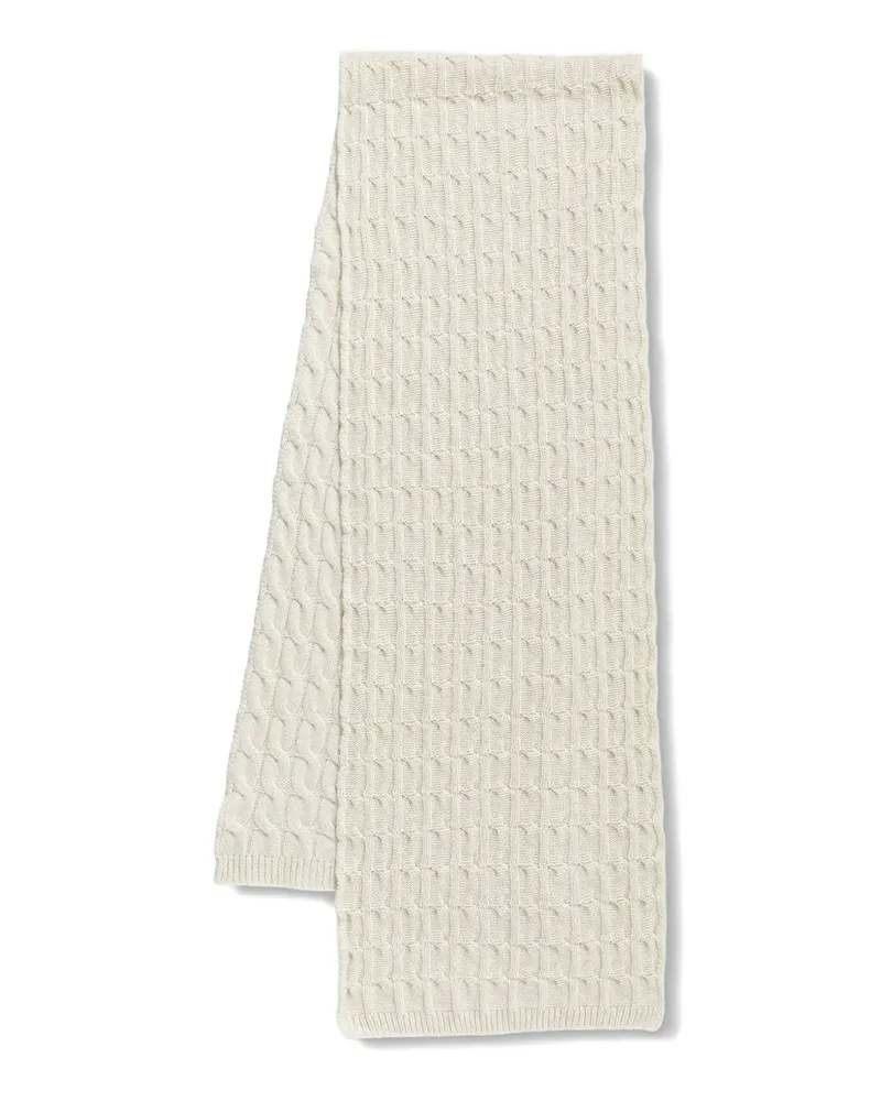 Liviana Conti Schal mit Zopfmuster - Nude Nude