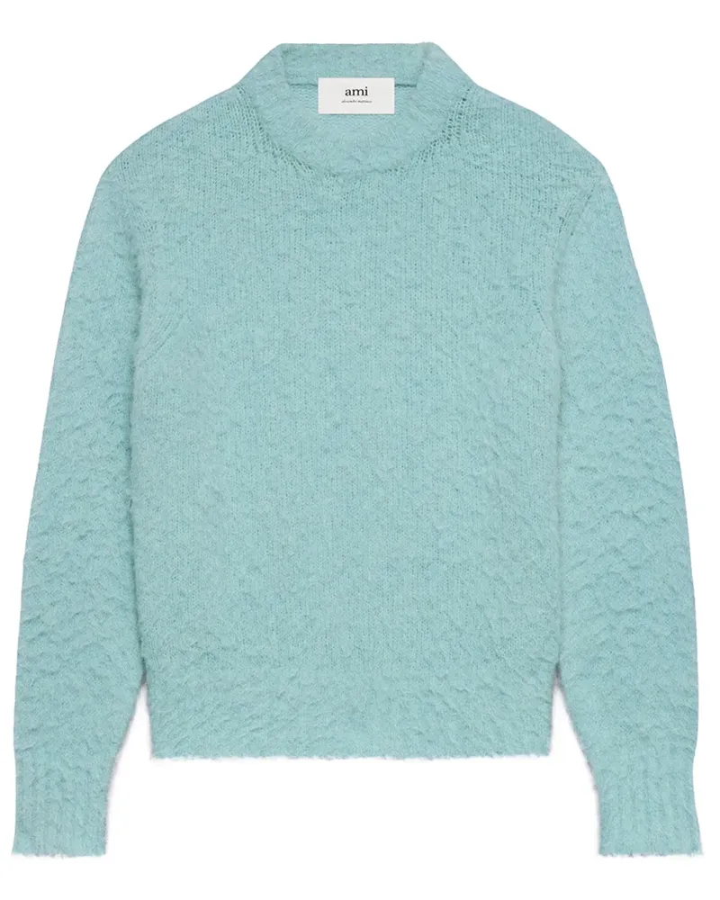 AMI Paris Strukturierter Pullover - Blau Blau