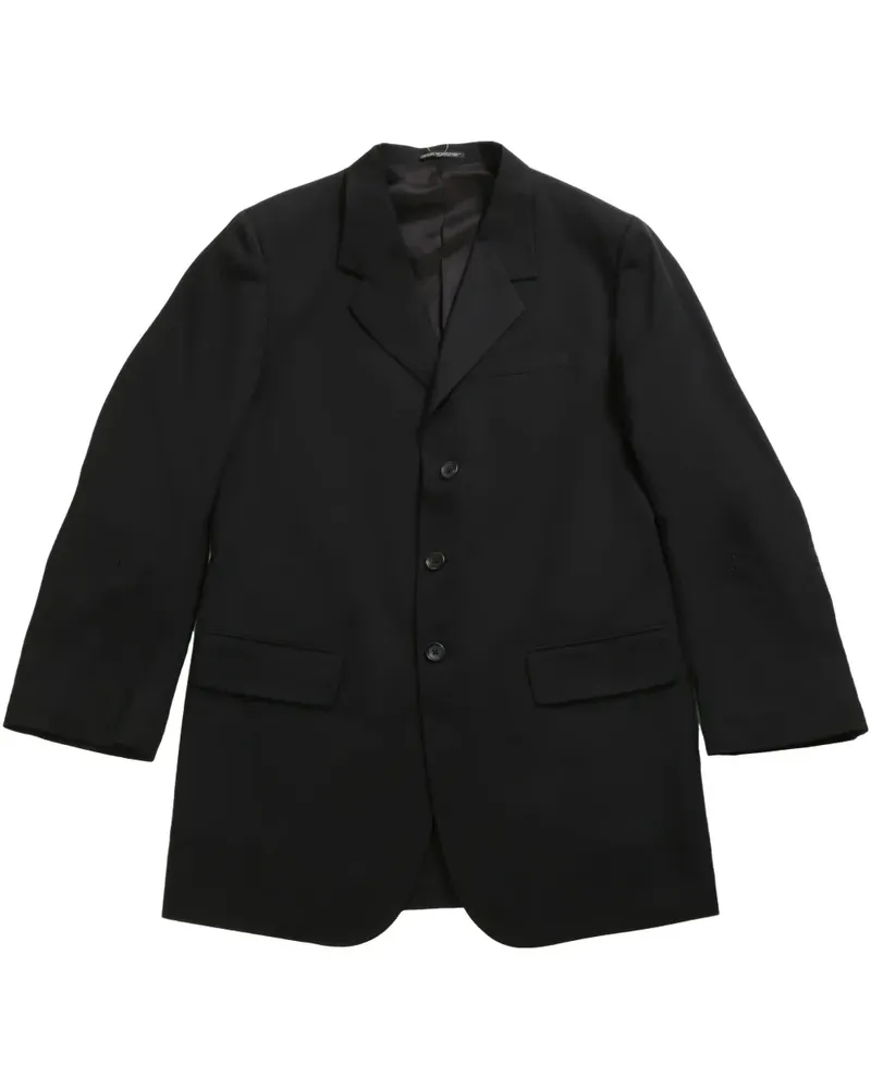 Yohji Yamamoto wool blazer - Schwarz Schwarz