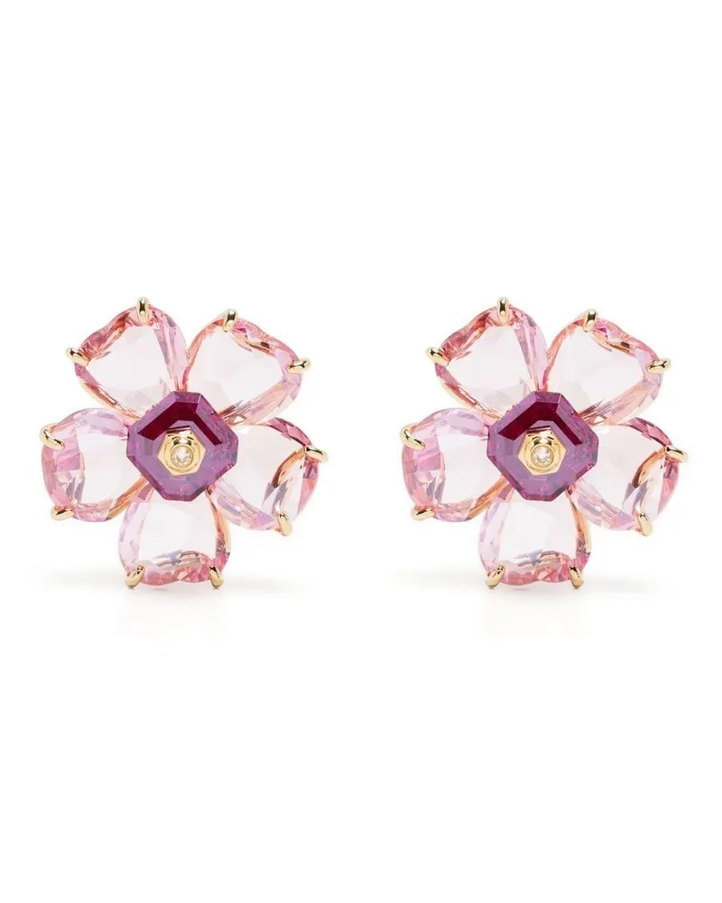 Swarovski Idyllia Ohrringe mit Blume - Gold Gold