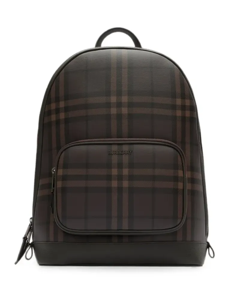 Burberry City Check Rucksack - Braun Braun