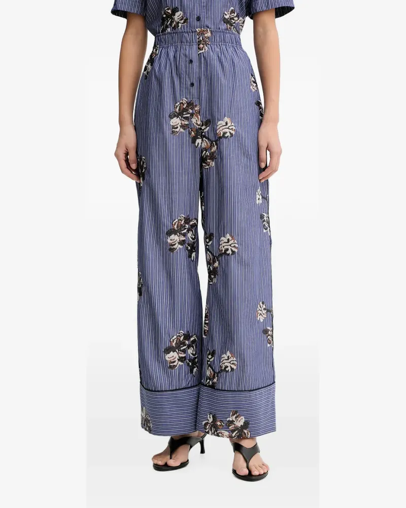 MUNTHE Nikita Palazzohose mit Pailletten - Blau Blau