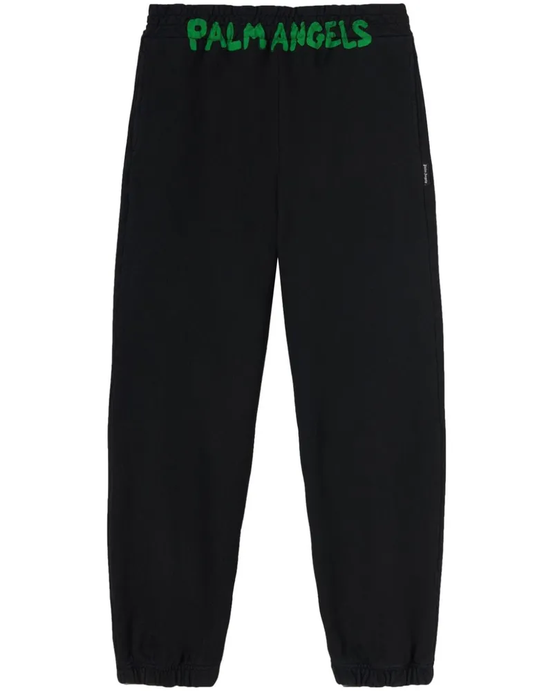 Palm Angels Jogginghose mit Logo-Print - Schwarz Schwarz