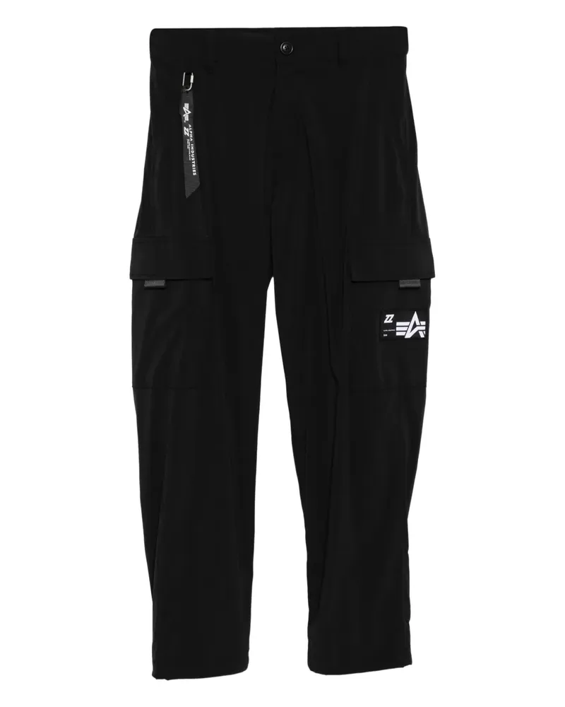 Izzue Cargohose mit Logo - Schwarz Schwarz