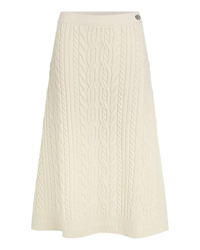 Karl Lagerfeld Rock mit Zopfmuster - Nude Nude