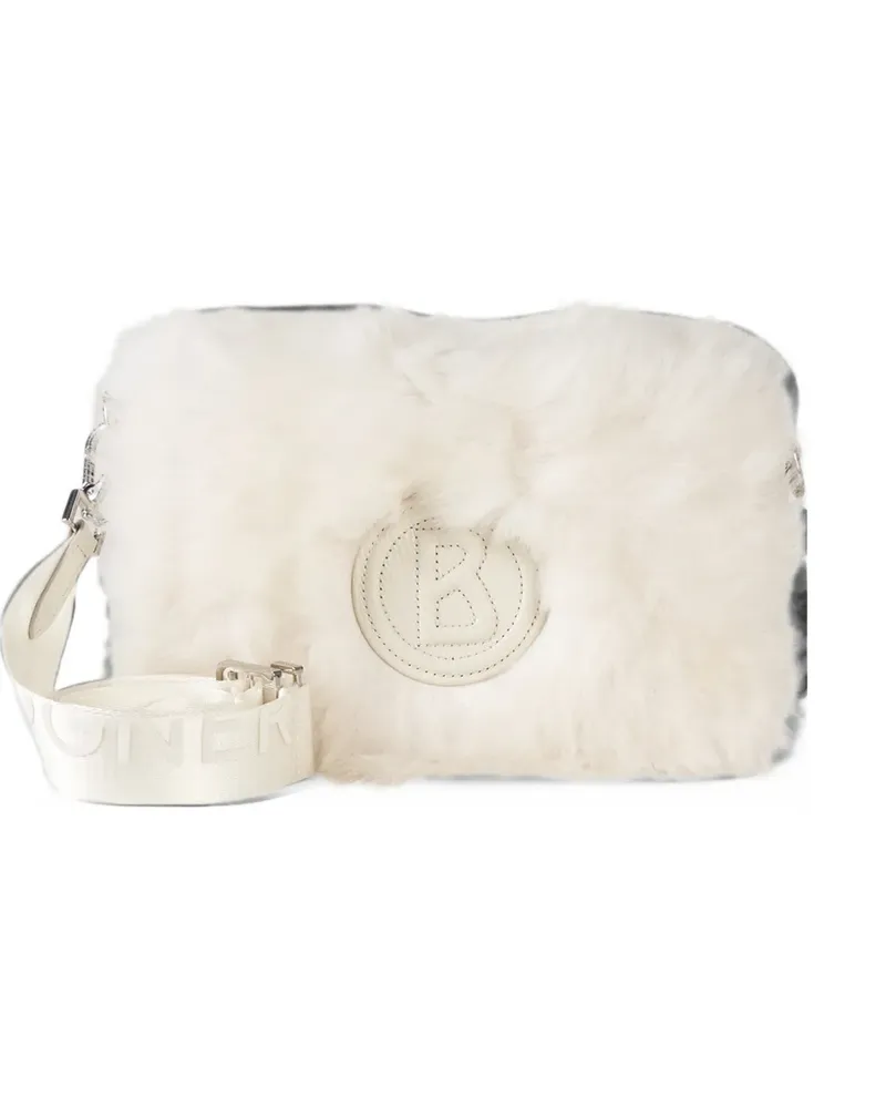 Bogner Choulex Snow Bar Schultertasche aus Shearling - Weiß Weiß