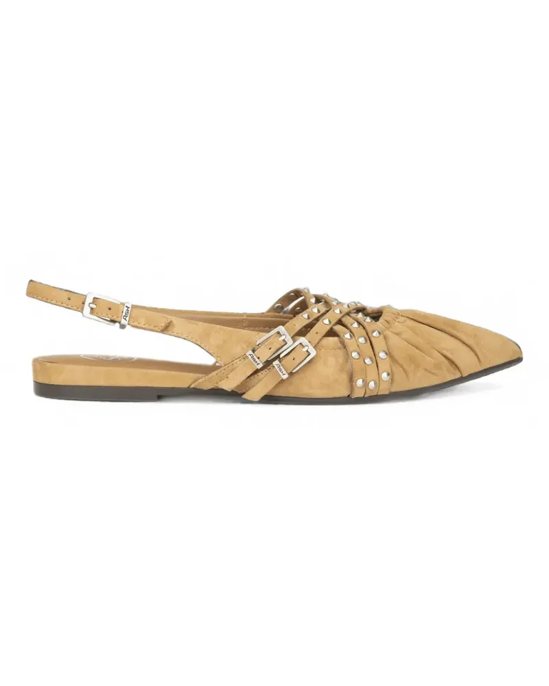 ash Bianca Ballerinas mit Nieten - Nude Nude