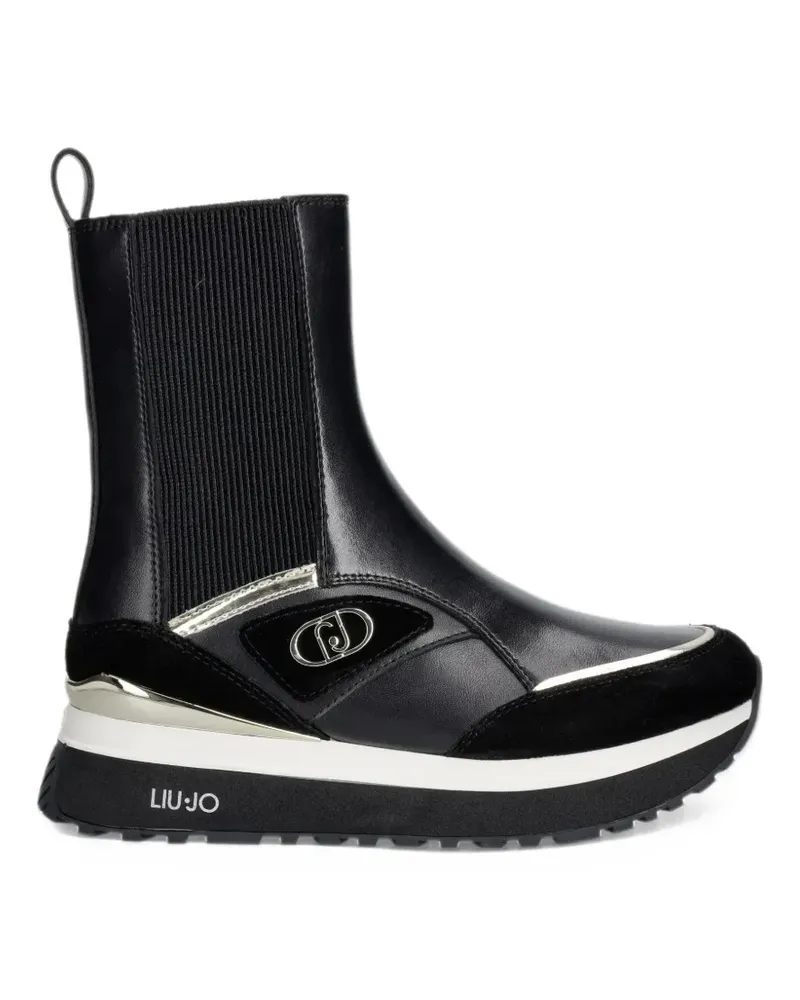 Liu Jo Sneakers und Stiefel aus Leder - Schwarz Schwarz