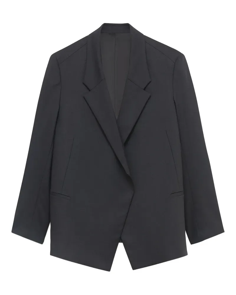 BITE Studios Polus Blazer mit asymmetrischem Revers - Grau Grau
