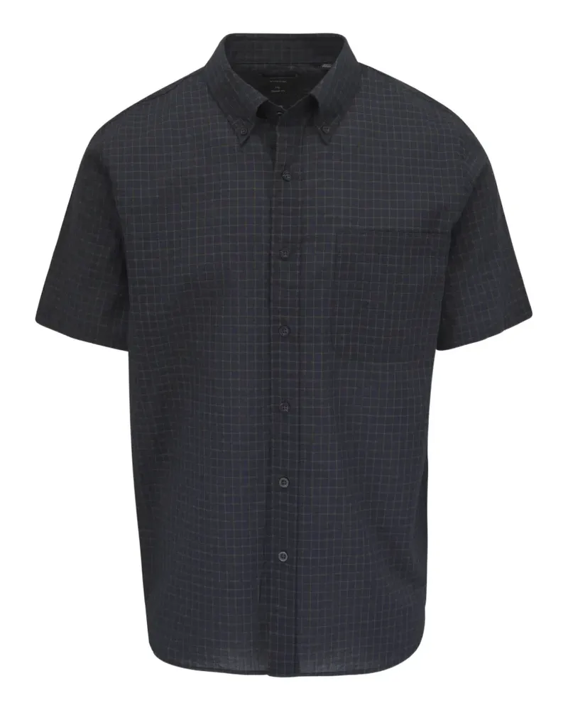 Vince Cortland plaid short-sleeve shirt - Schwarz Schwarz