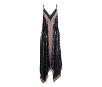 Asymmetrisches Kleid - Blau