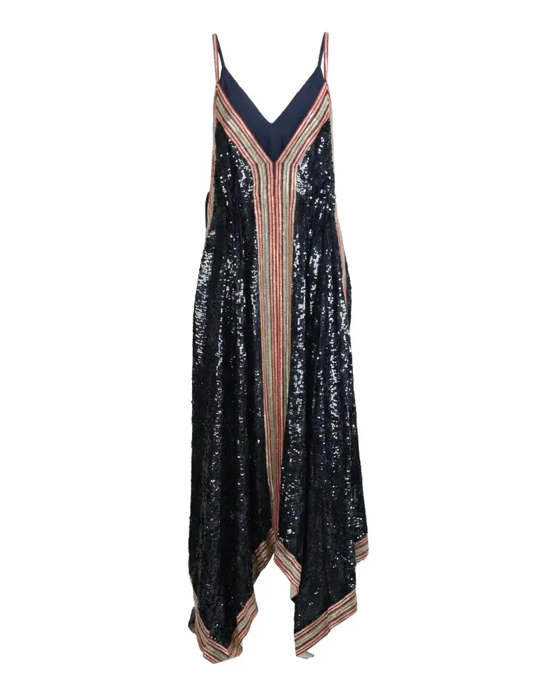 Valentino Garavani V-neck asymmetric dress - Blau Blau