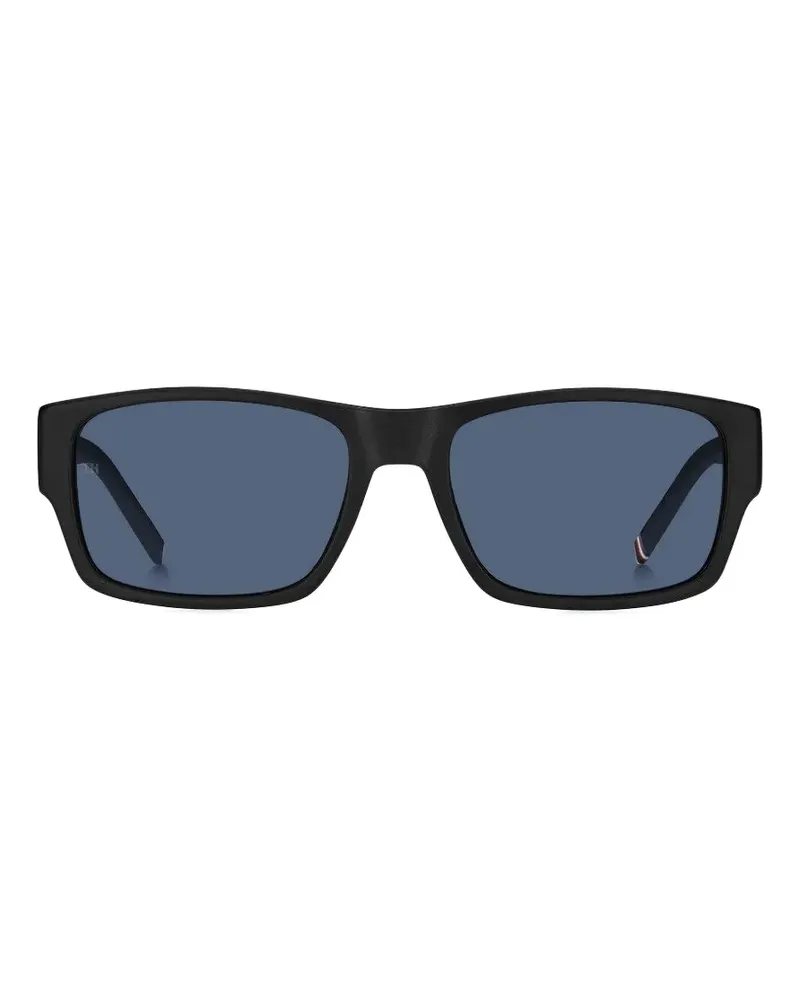 Tommy Hilfiger rectangle-frame sunglasses - Schwarz Schwarz