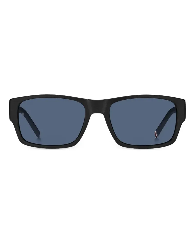 Tommy Hilfiger rectangle-frame sunglasses - Schwarz Schwarz