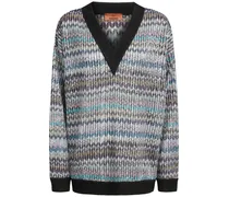 Pullover mit V-Ausschnitt - Grau