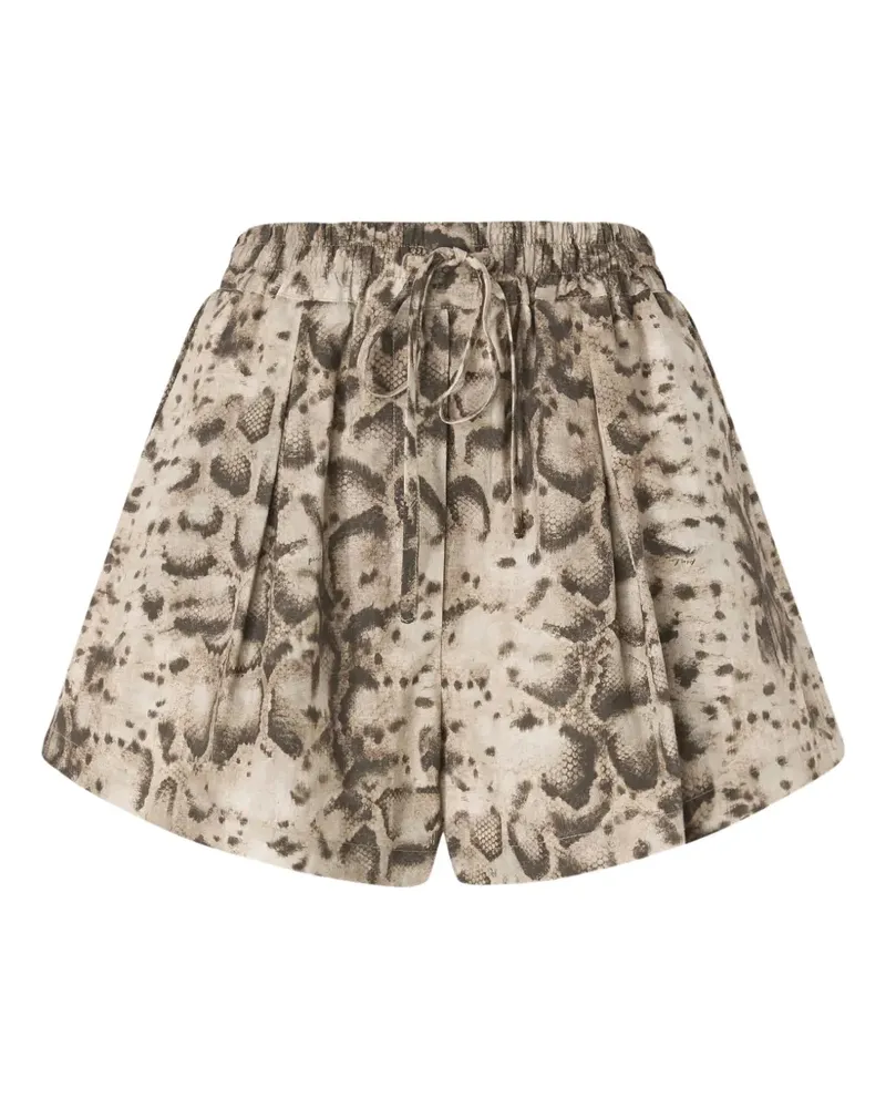 Pinko Hose mit Tierprint - Nude Nude