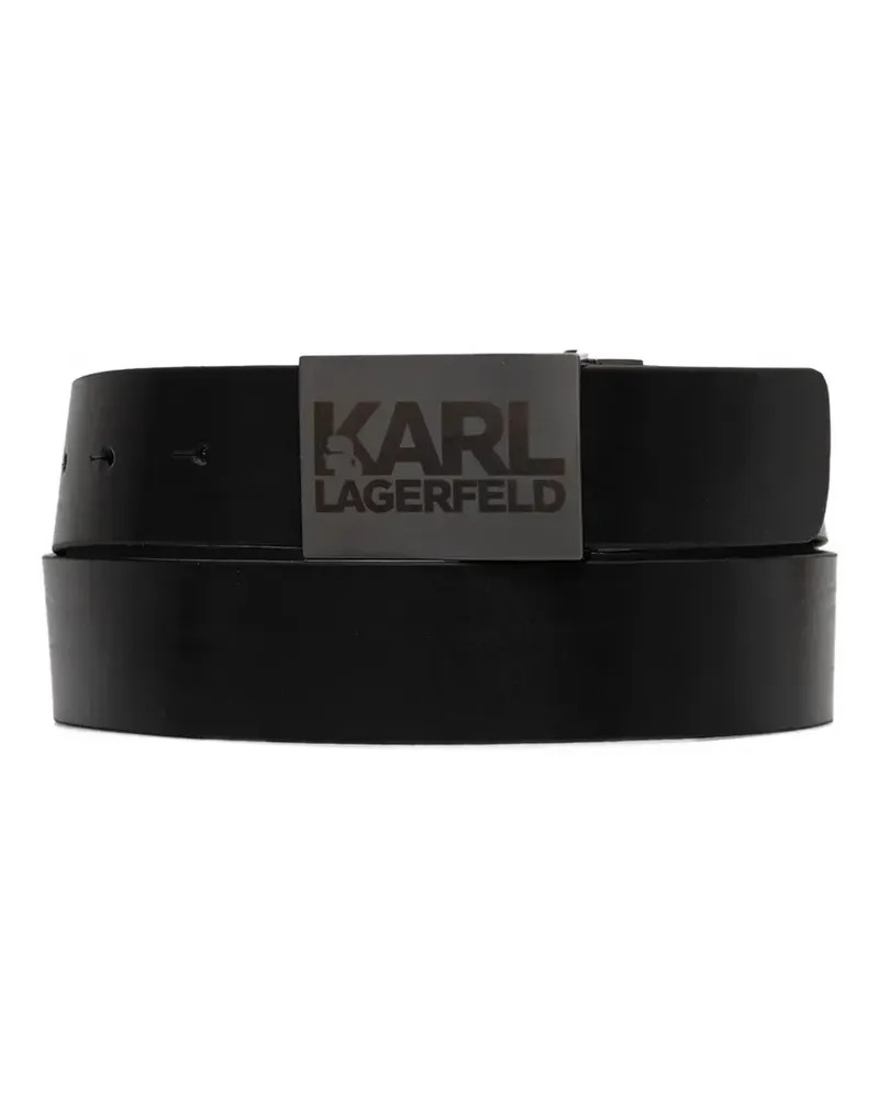 Karl Lagerfeld Gürtel mit Logo-Schnalle - Schwarz Schwarz
