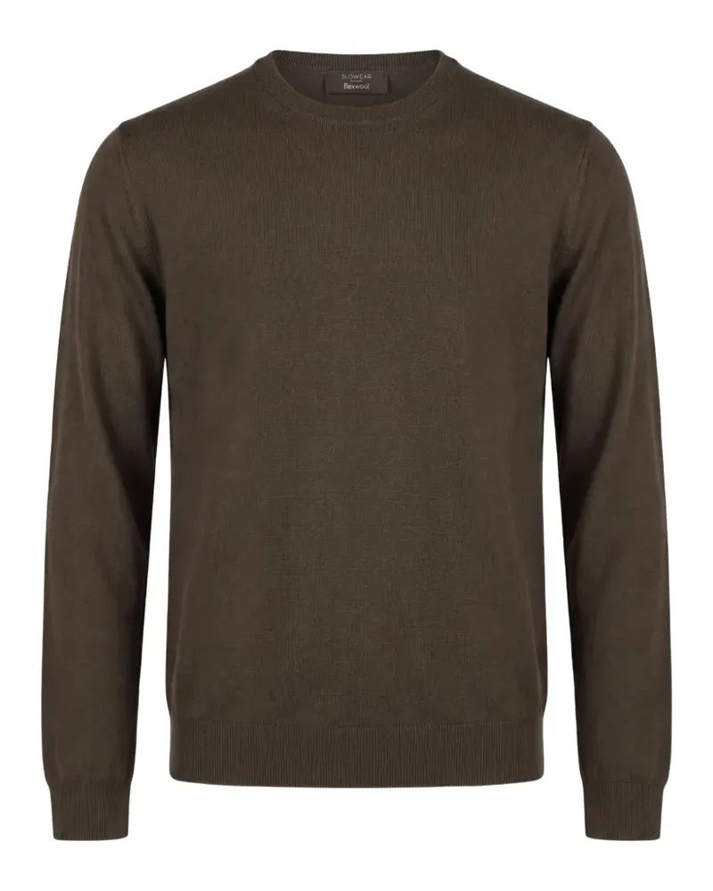 Slowear Pullover mit Rundhalsausschnitt - Braun Braun