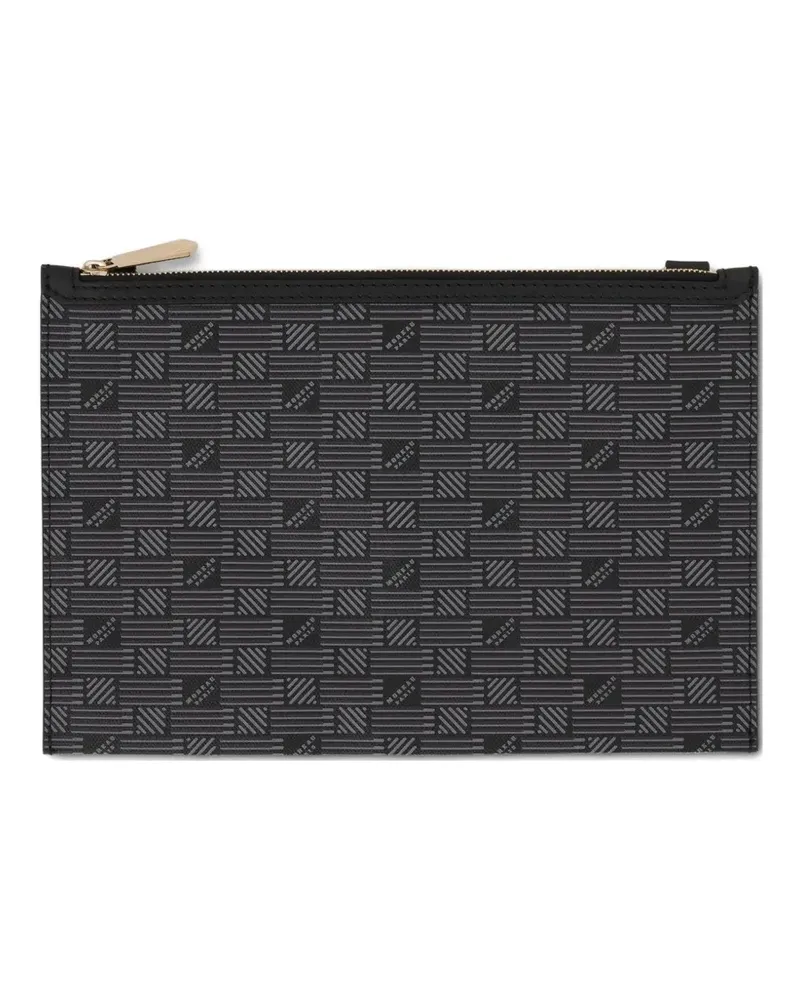 Moreau Paris Saint Multiple monogram-pattern wallet - Schwarz Schwarz