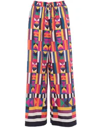 Eres Pluriel Palazzohose mit Blumen-Print Blau