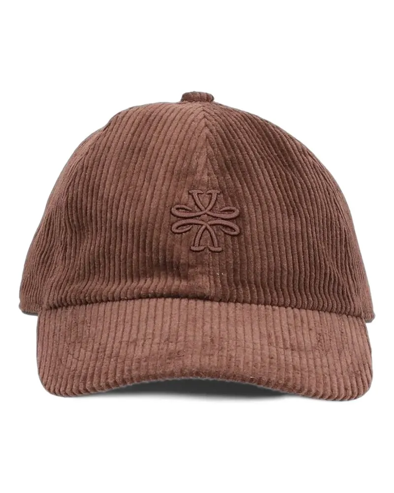 Jacob Cohën corduroy logo-embroidered baseball cap - Braun Braun