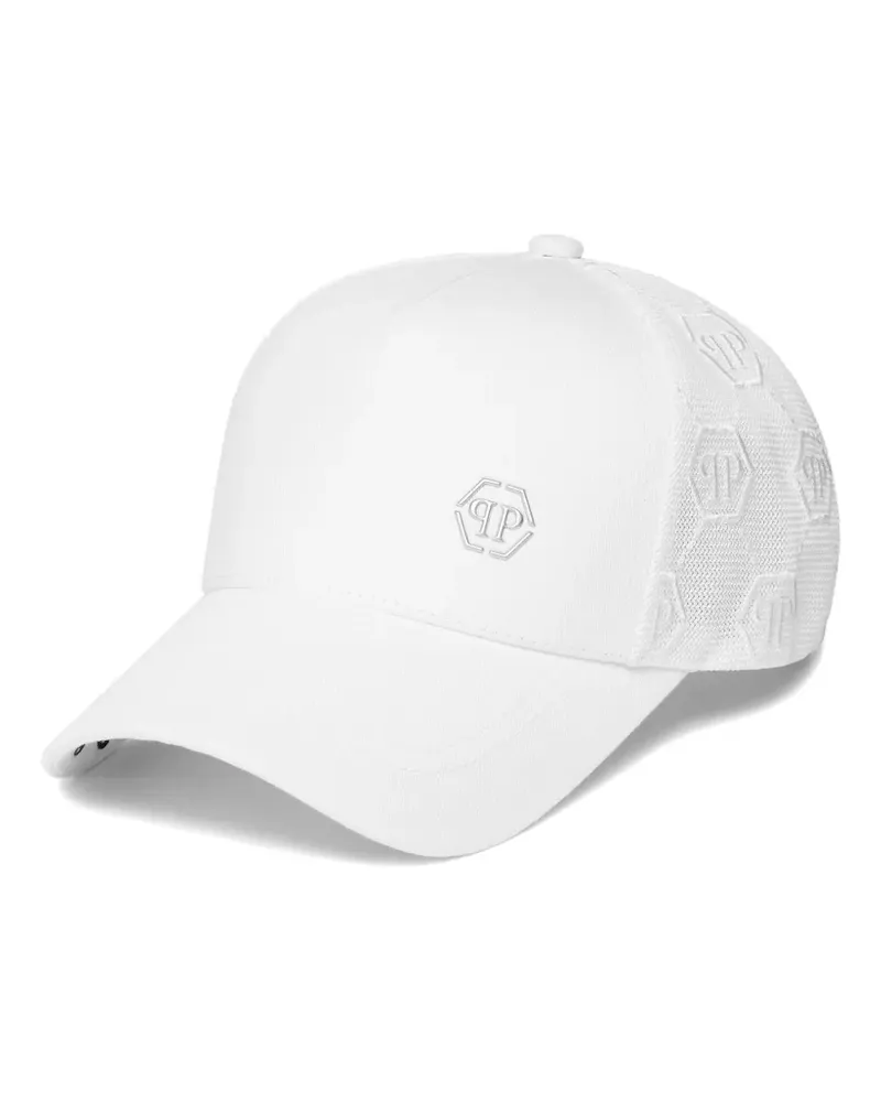 Philipp Plein Hexagon Baseballkappe - Weiß Weiß