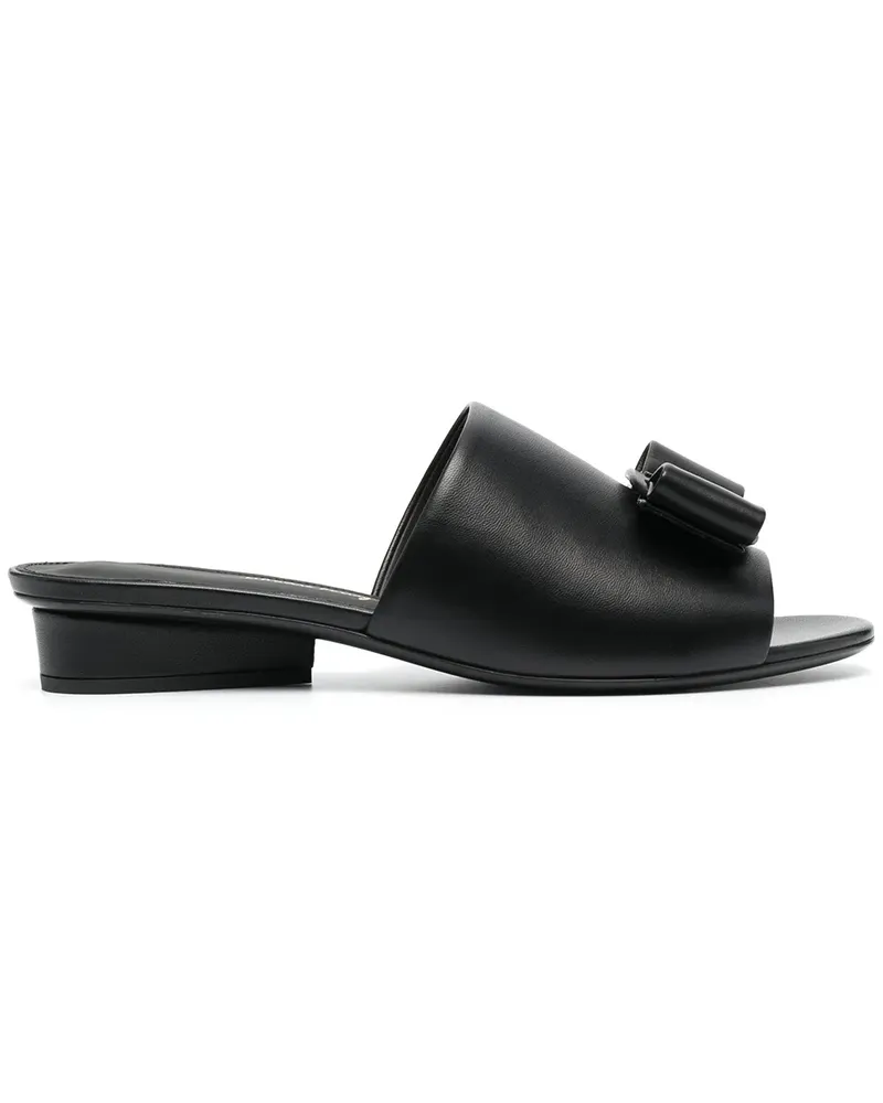 Ferragamo Sandalen mit Schleifen - NERO Nero