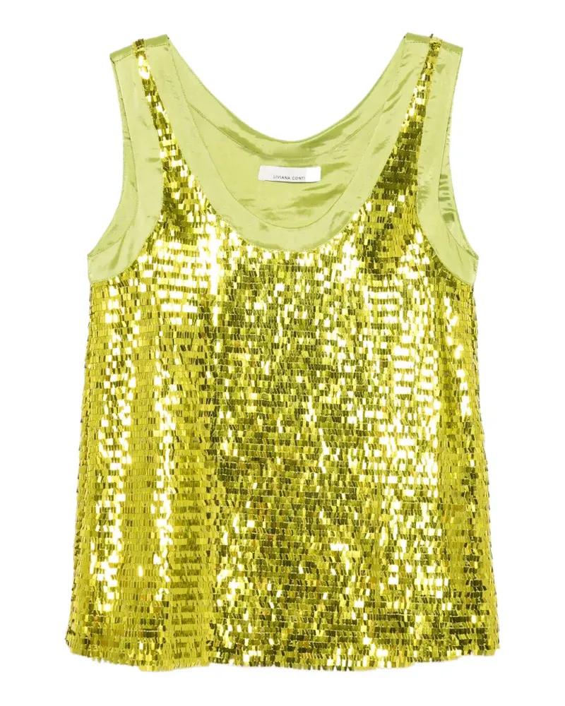 Liviana Conti sequin-embellished sleeveless top - Grün Grün